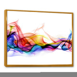 Abstract Smoke Framed Canvas Vibrant Gold - 1.5" Thick