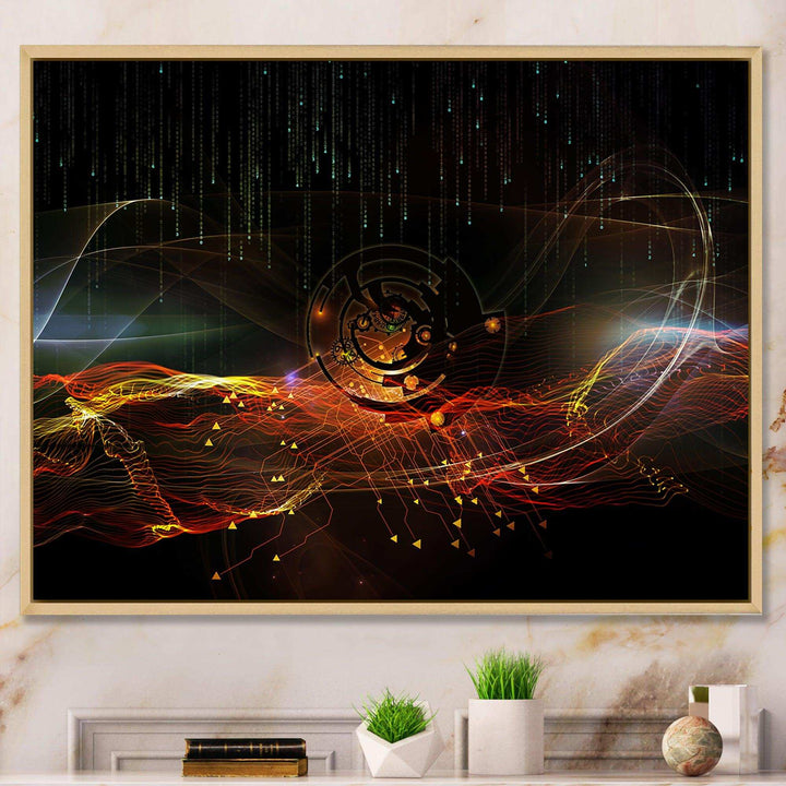 Composition of Elements - Modern Bedroom Wall Art