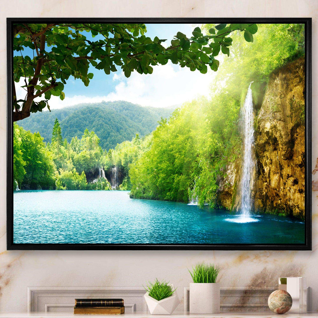 Waterfall in Deep Forest