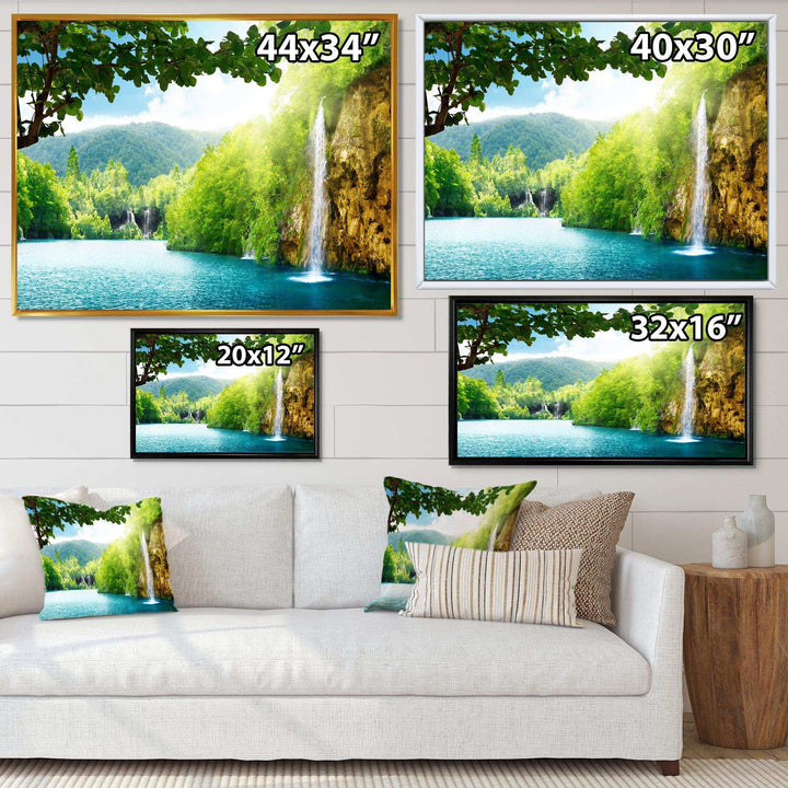 Waterfall in Deep Forest