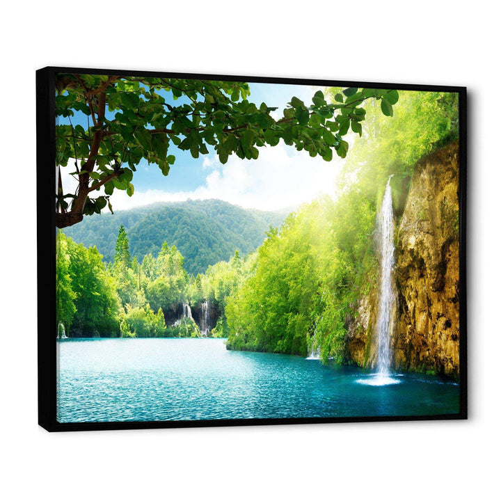 Waterfall in Deep Forest