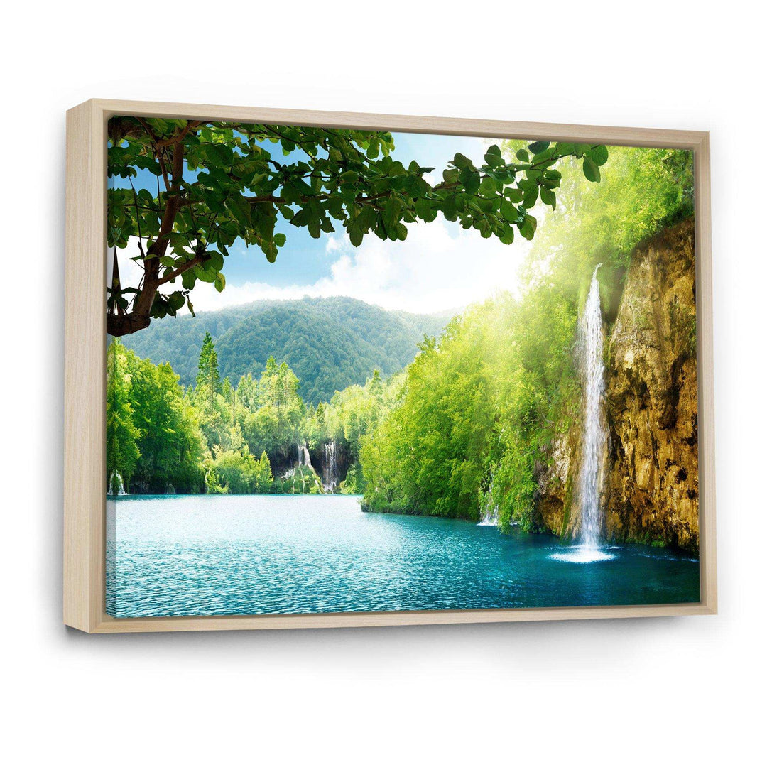 Waterfall in Deep Forest
