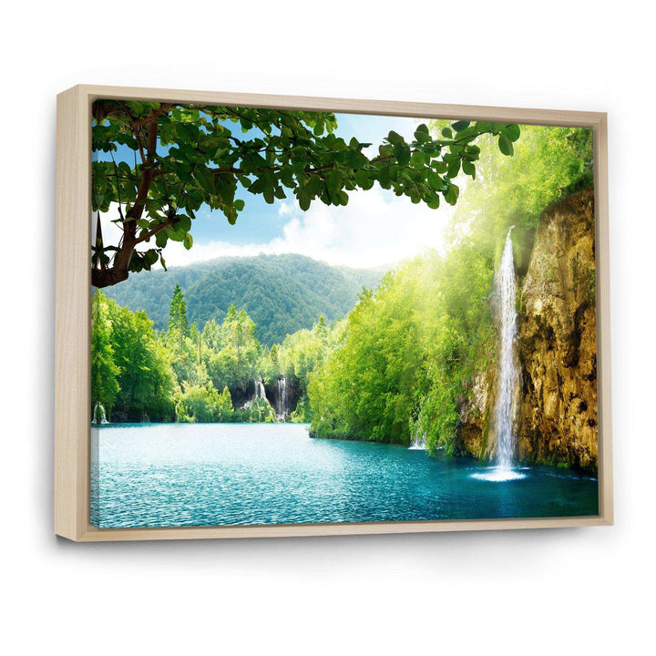 Waterfall in Deep Forest