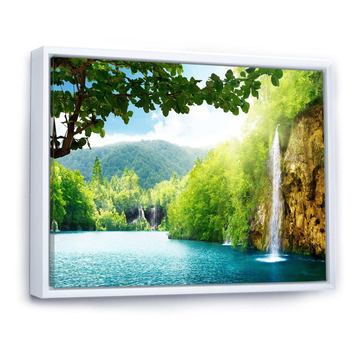 Waterfall in Deep Forest