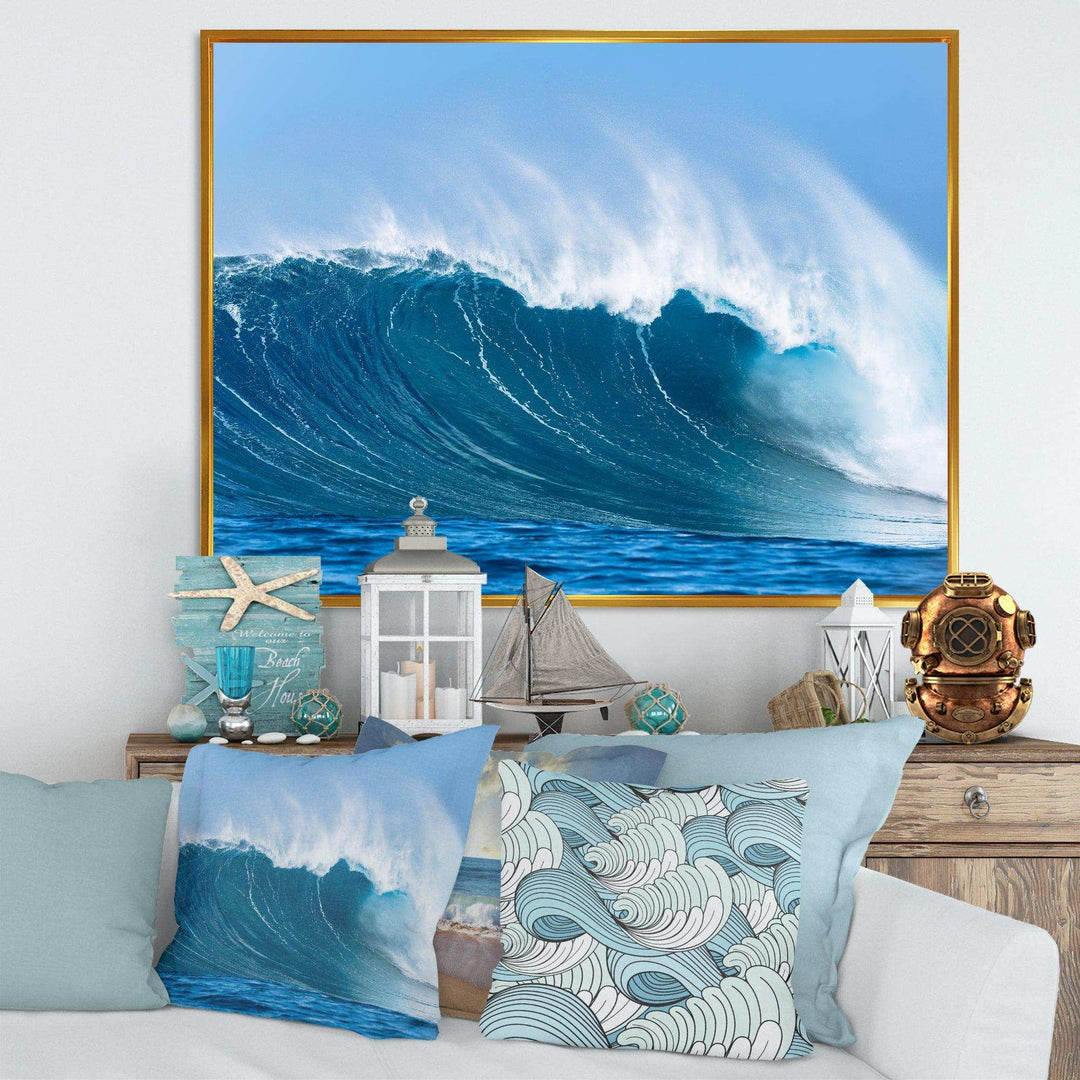 Sky Hitting Ocean Waves