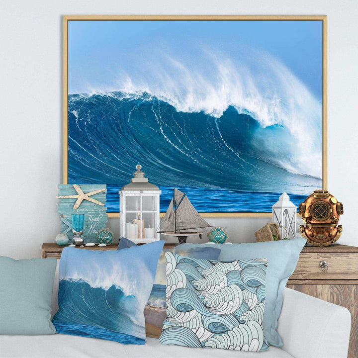 Sky Hitting Ocean Waves