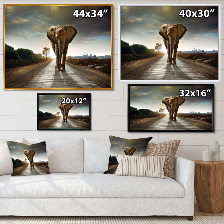 Single Walking Elephant