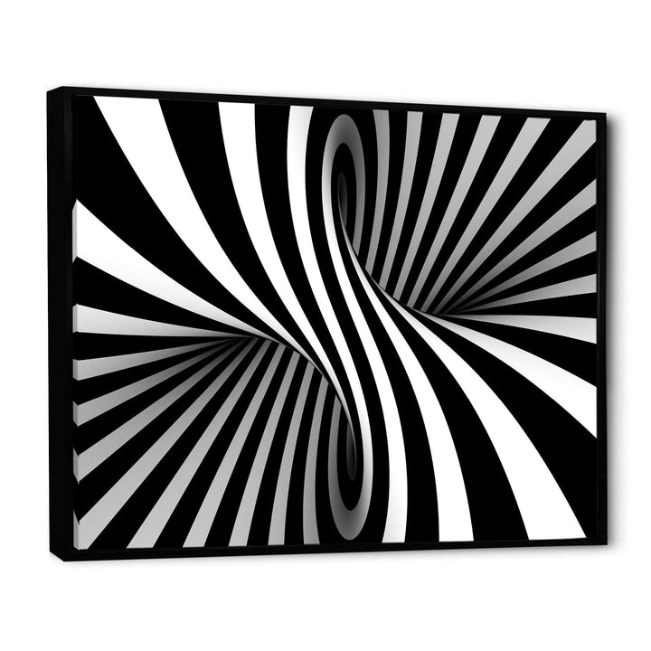 Black and White Spiral - Modern Bedroom Wall Art