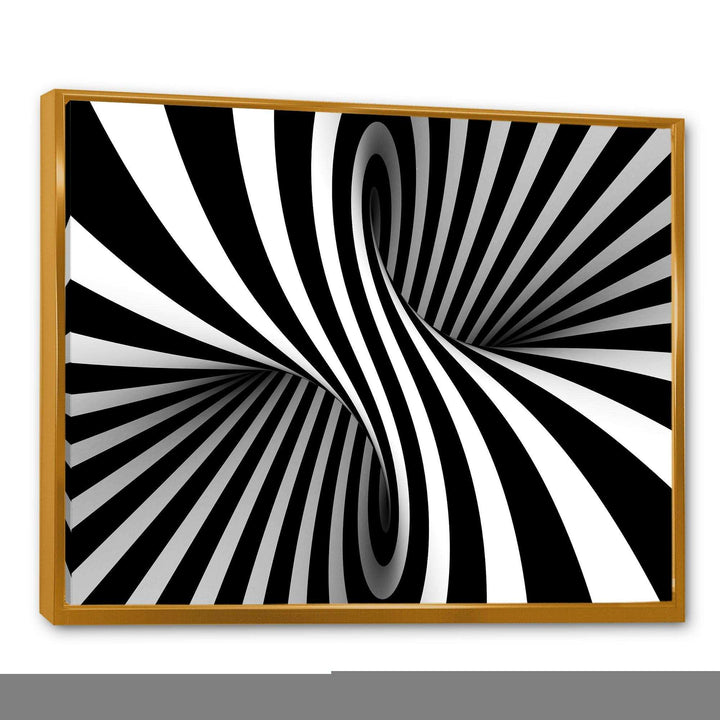 Black and White Spiral - Modern Bedroom Wall Art