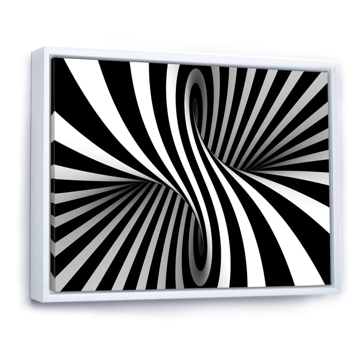 Black and White Spiral - Modern Bedroom Wall Art
