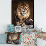 King Lion with Lighted Face