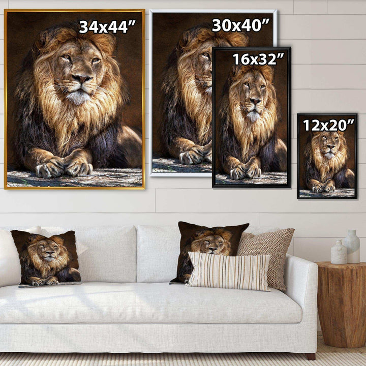 King Lion with Lighted Face