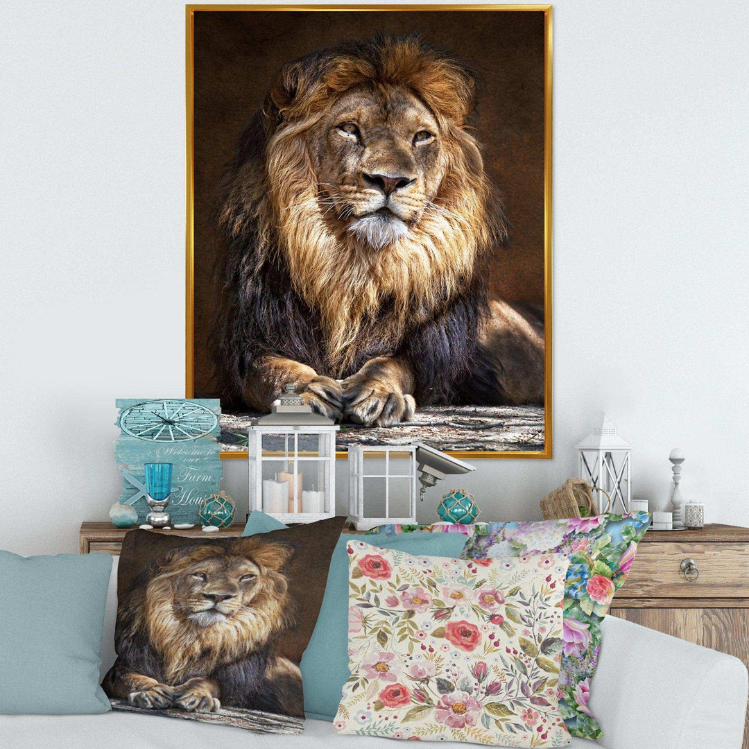 King Lion with Lighted Face