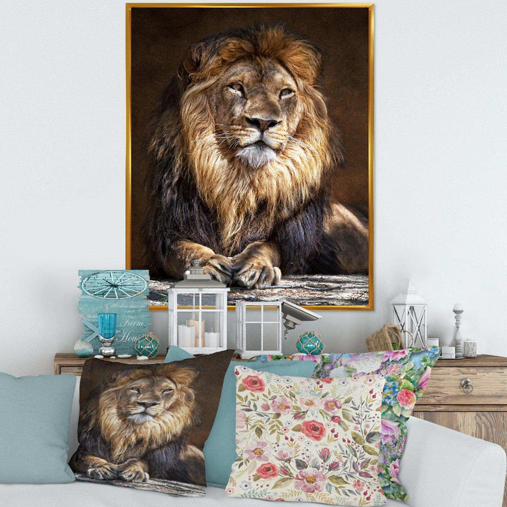 King Lion with Lighted Face
