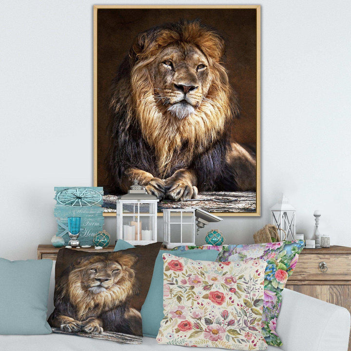 King Lion with Lighted Face