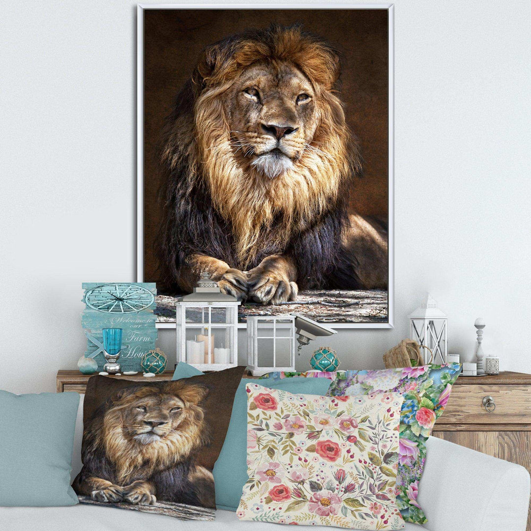 King Lion with Lighted Face