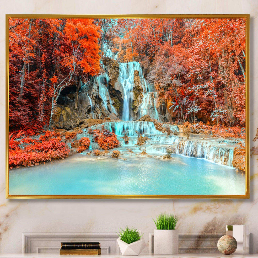 Rainforest Waterfall Loas