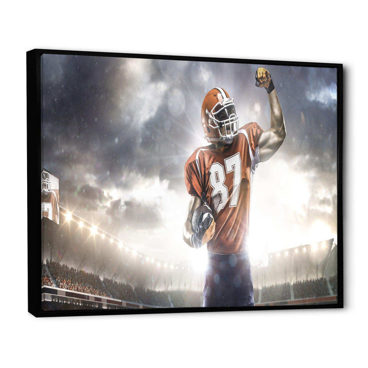American Footballer on Stadium