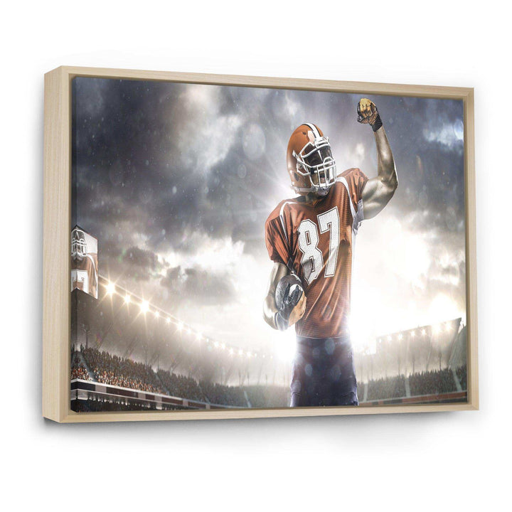 American Footballer on Stadium