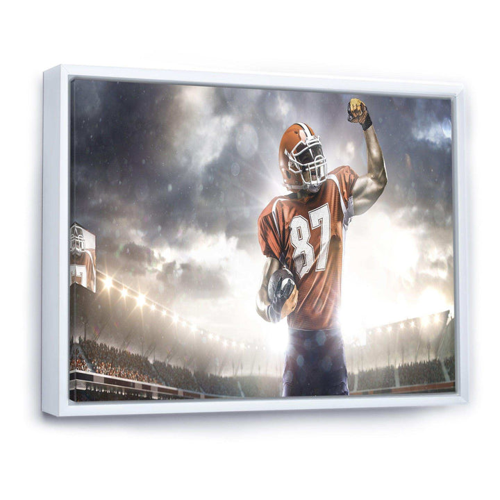 American Footballer on Stadium