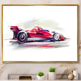 Red Formula One Car