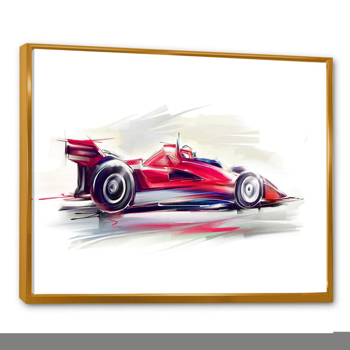 Red Formula One Car