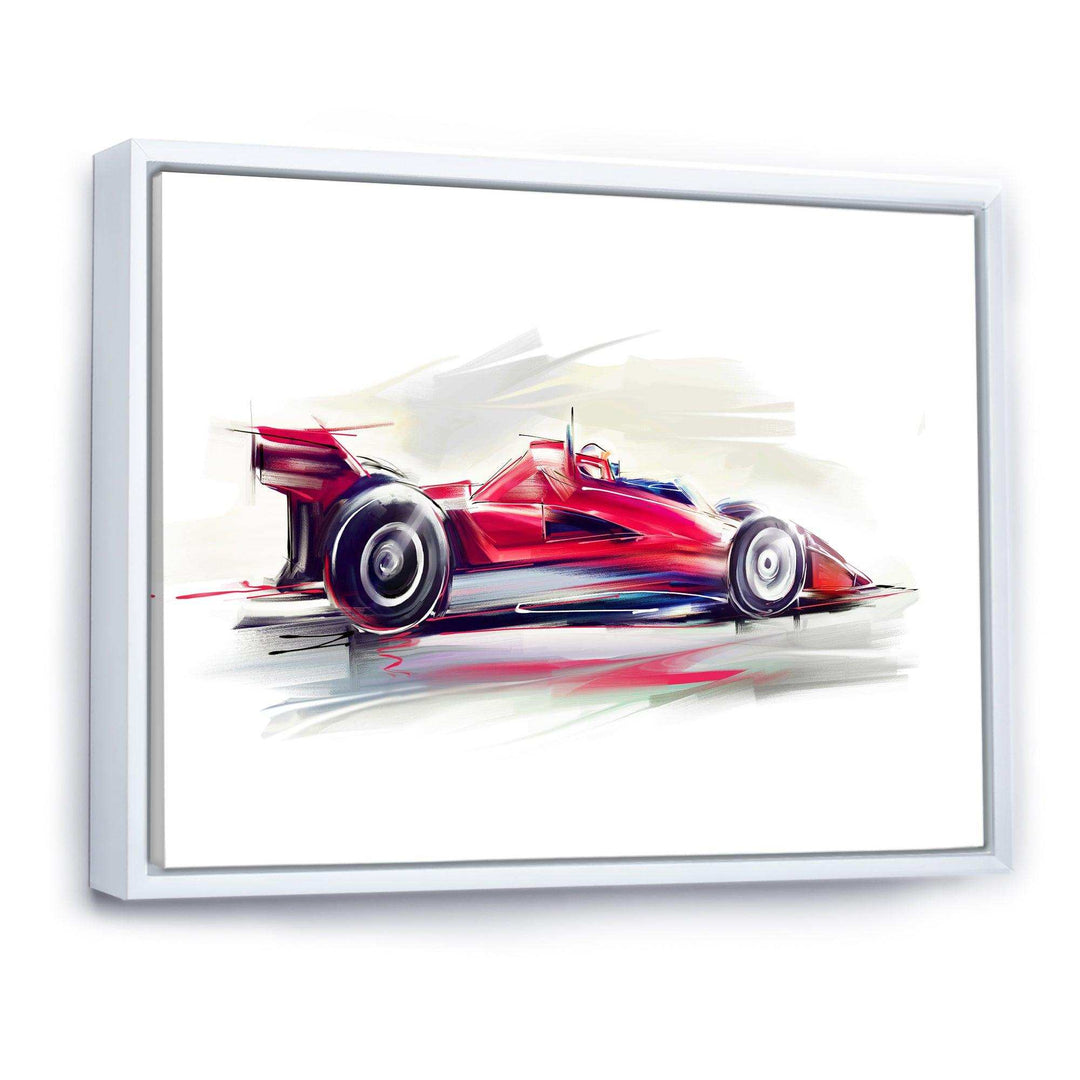 Red Formula One Car