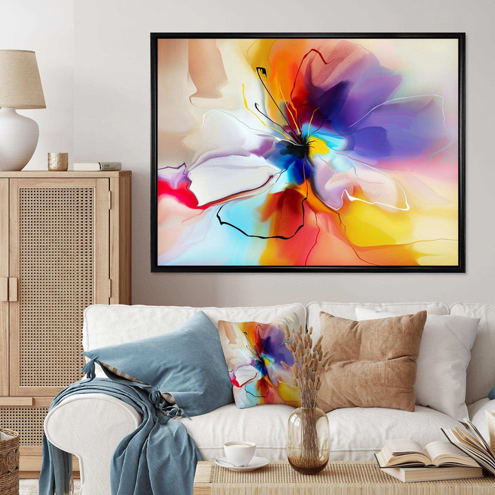 Creative Flower in Multiple Colors - Modern Bedroom Wall Art