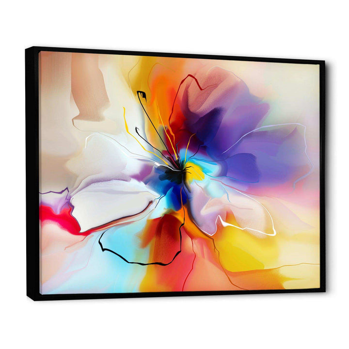 Creative Flower in Multiple Colors - Modern Bedroom Wall Art