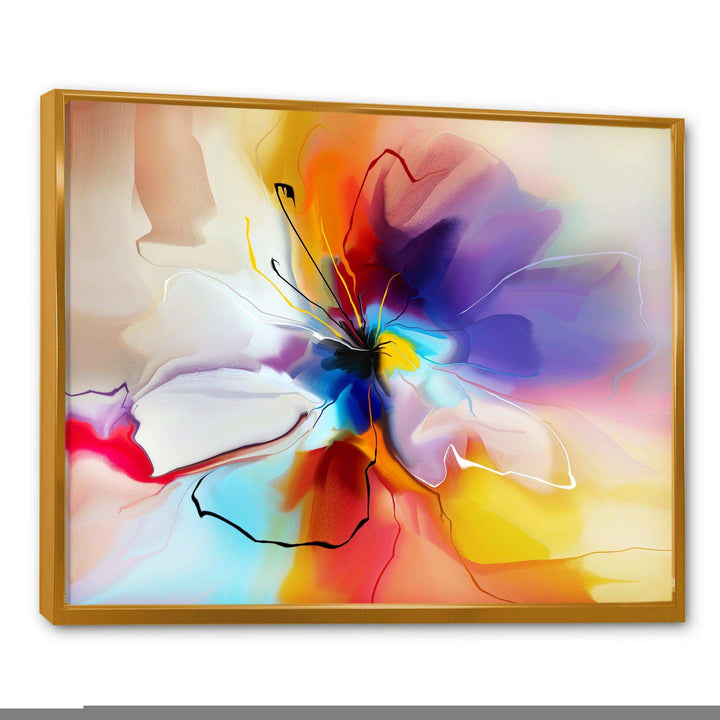 Creative Flower in Multiple Colors - Modern Bedroom Wall Art