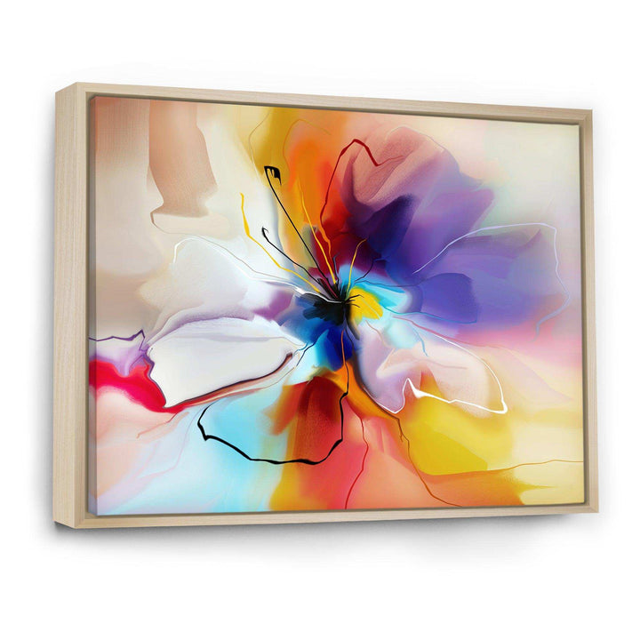 Creative Flower in Multiple Colors - Modern Bedroom Wall Art
