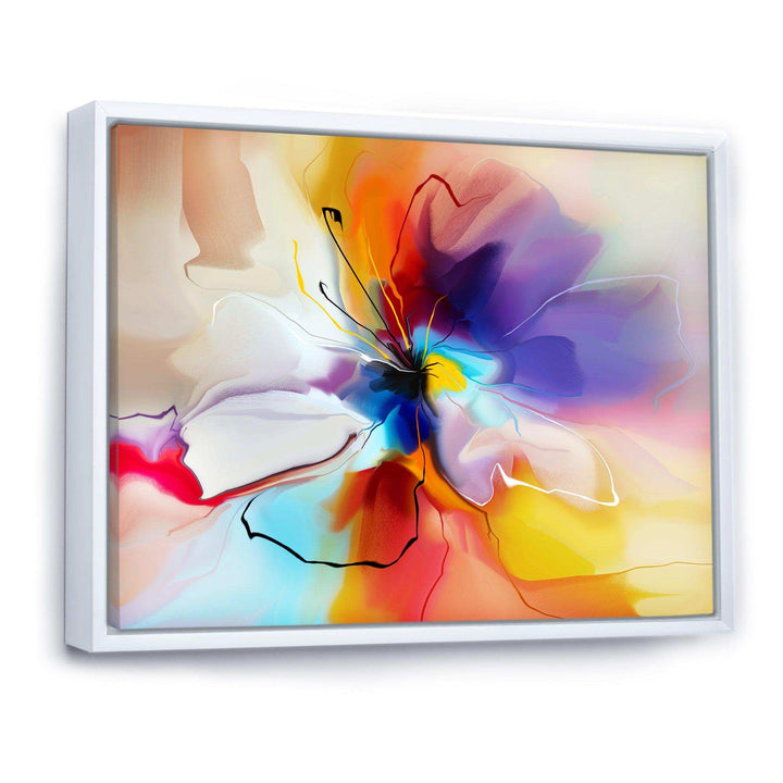 Creative Flower in Multiple Colors - Modern Bedroom Wall Art