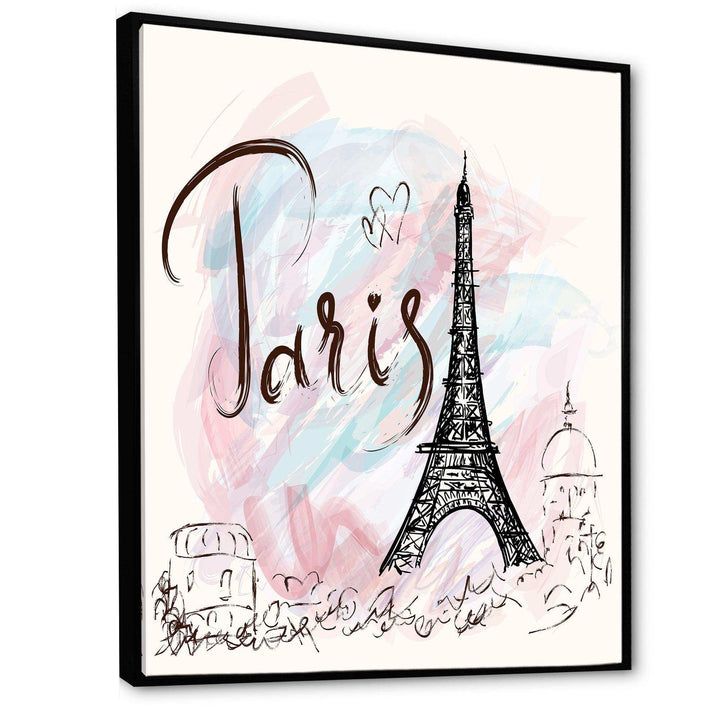 with Paris Eiffel Tower - French Country Living Room Wall Decor