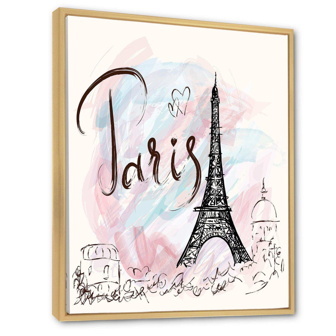 with Paris Eiffel Tower - French Country Living Room Wall Decor