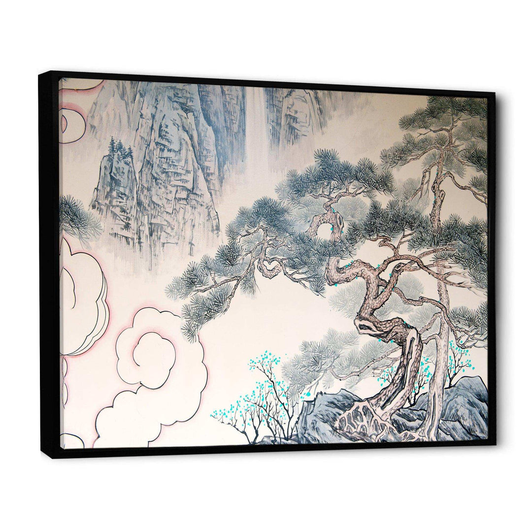 Chinese Blue Tree Art - Traditional Wall Art Prints