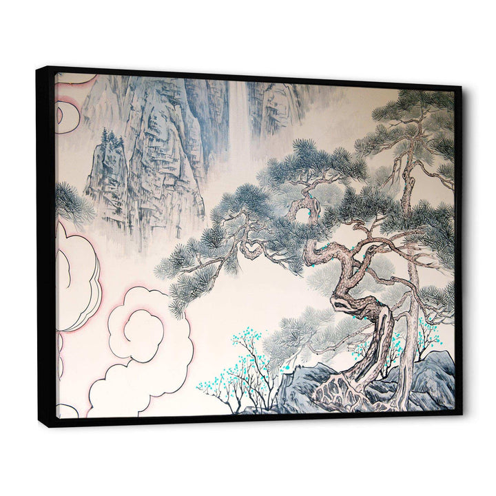 Chinese Blue Tree Art - Traditional Wall Art Prints