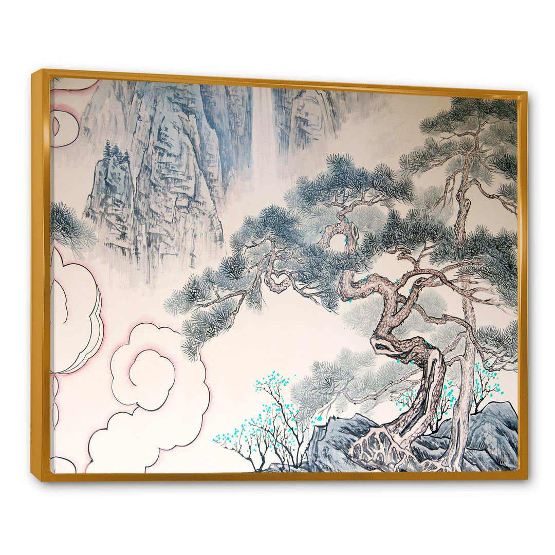 Chinese Blue Tree Art - Traditional Wall Art Prints