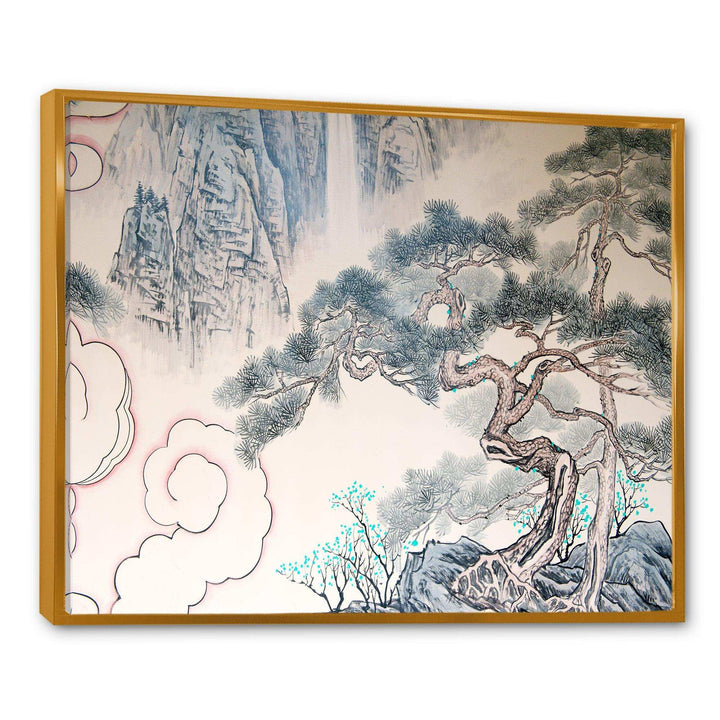 Chinese Blue Tree Art - Traditional Wall Art Prints