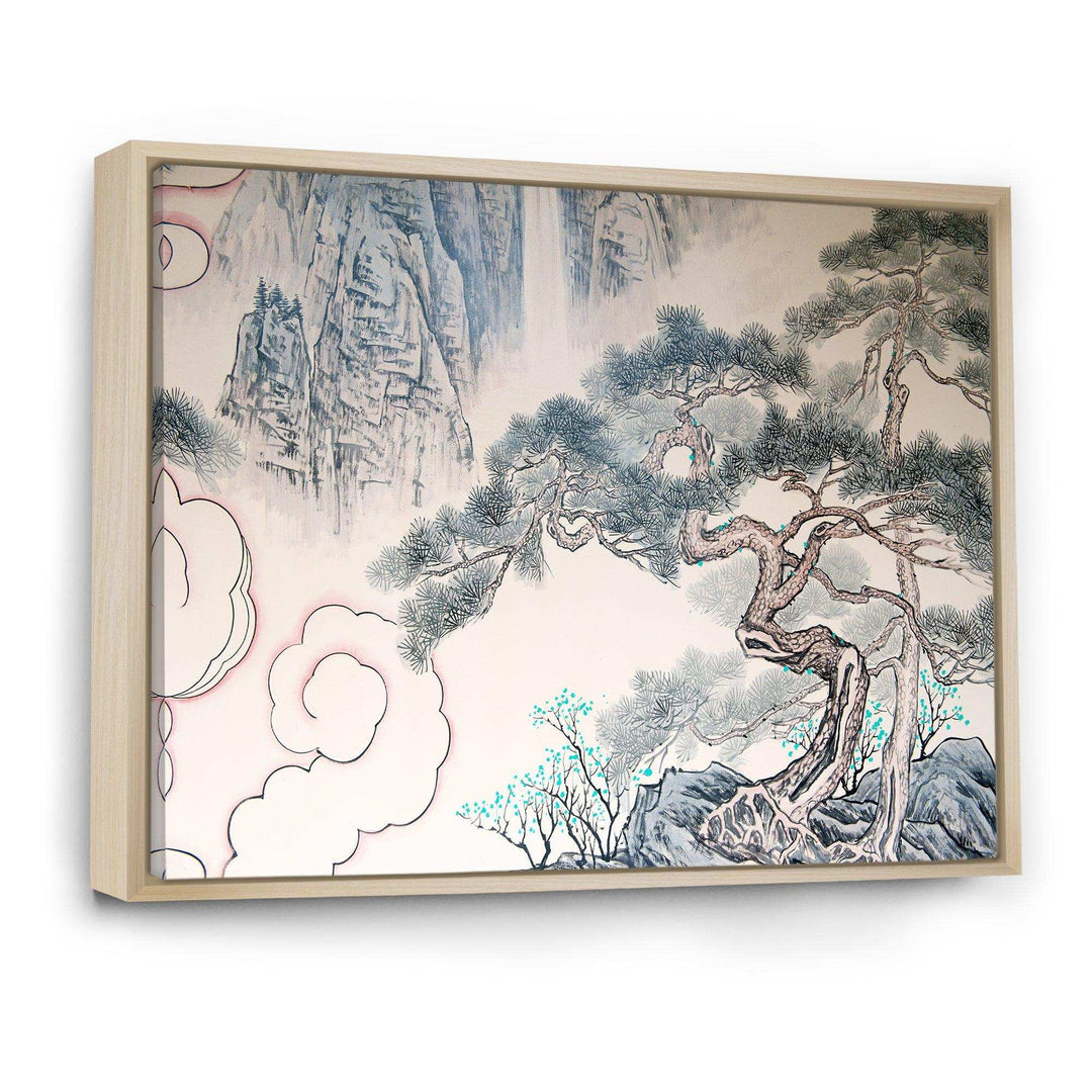 Chinese Blue Tree Art - Traditional Wall Art Prints