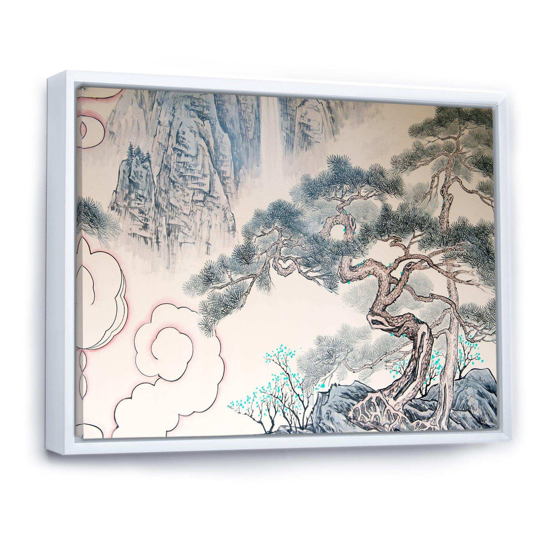Chinese Blue Tree Art - Traditional Wall Art Prints