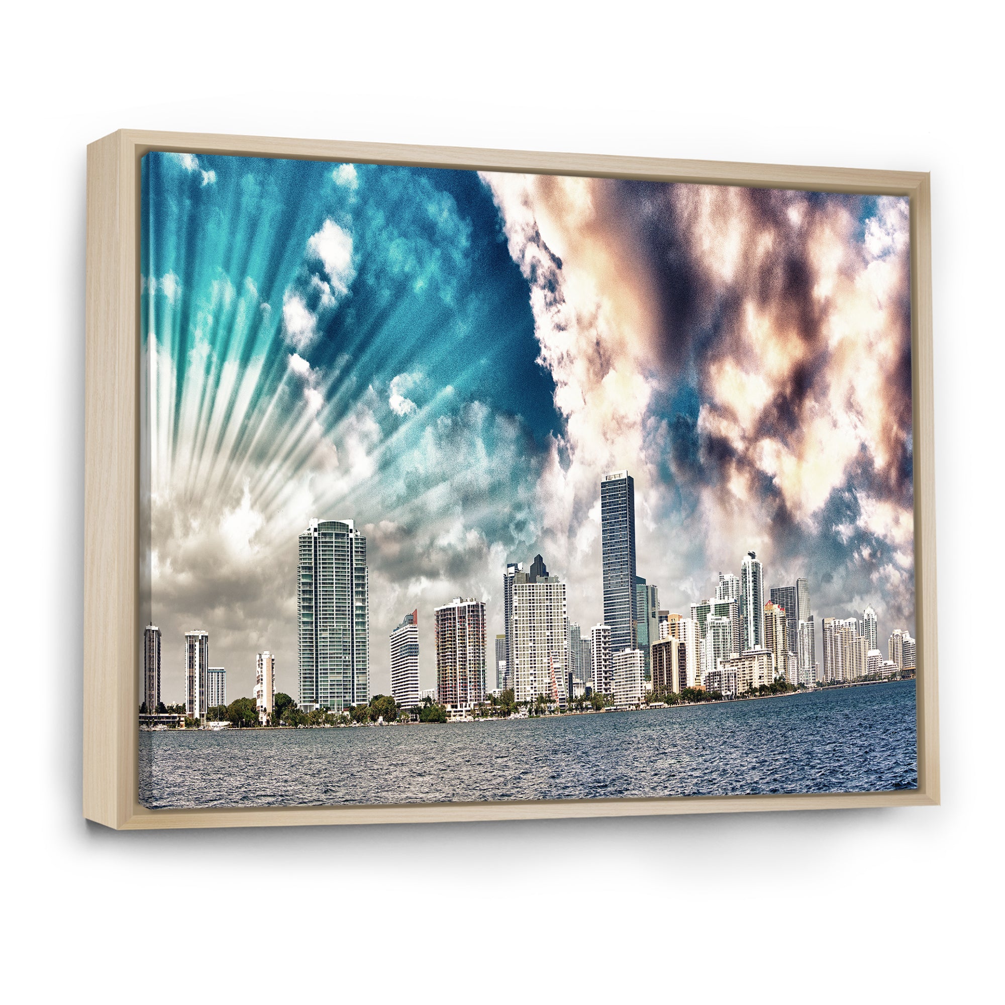 Miami Skyline with Clouds