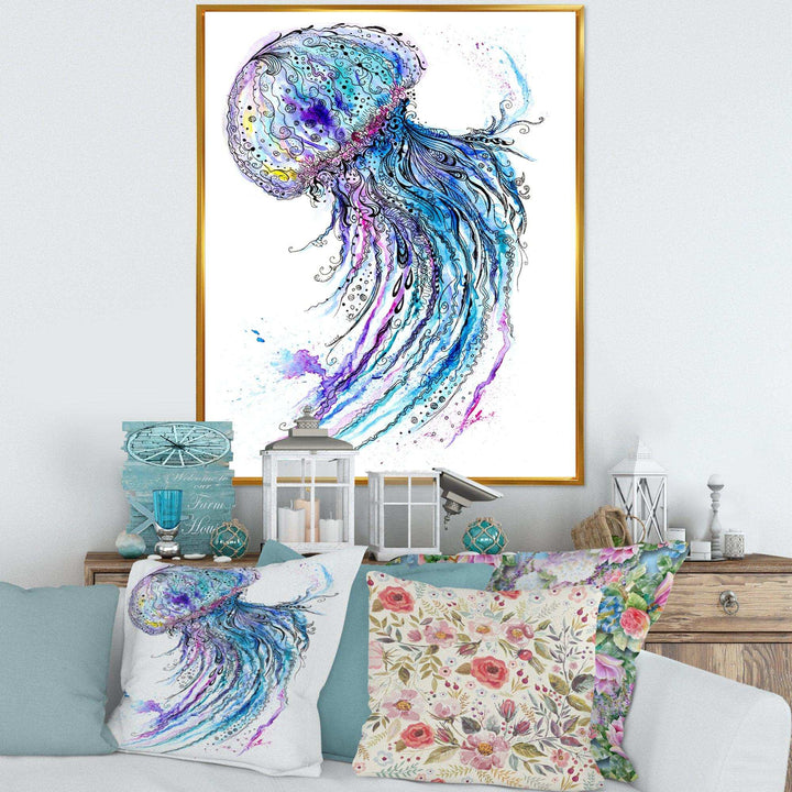 Jelly Fish Watercolor