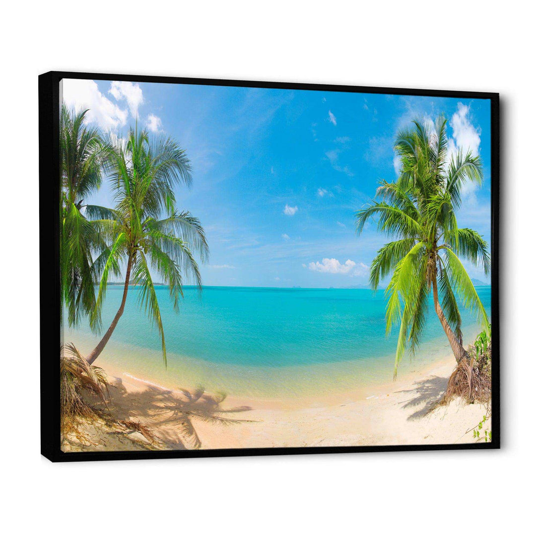 Tropical Beach with Coconut Trees