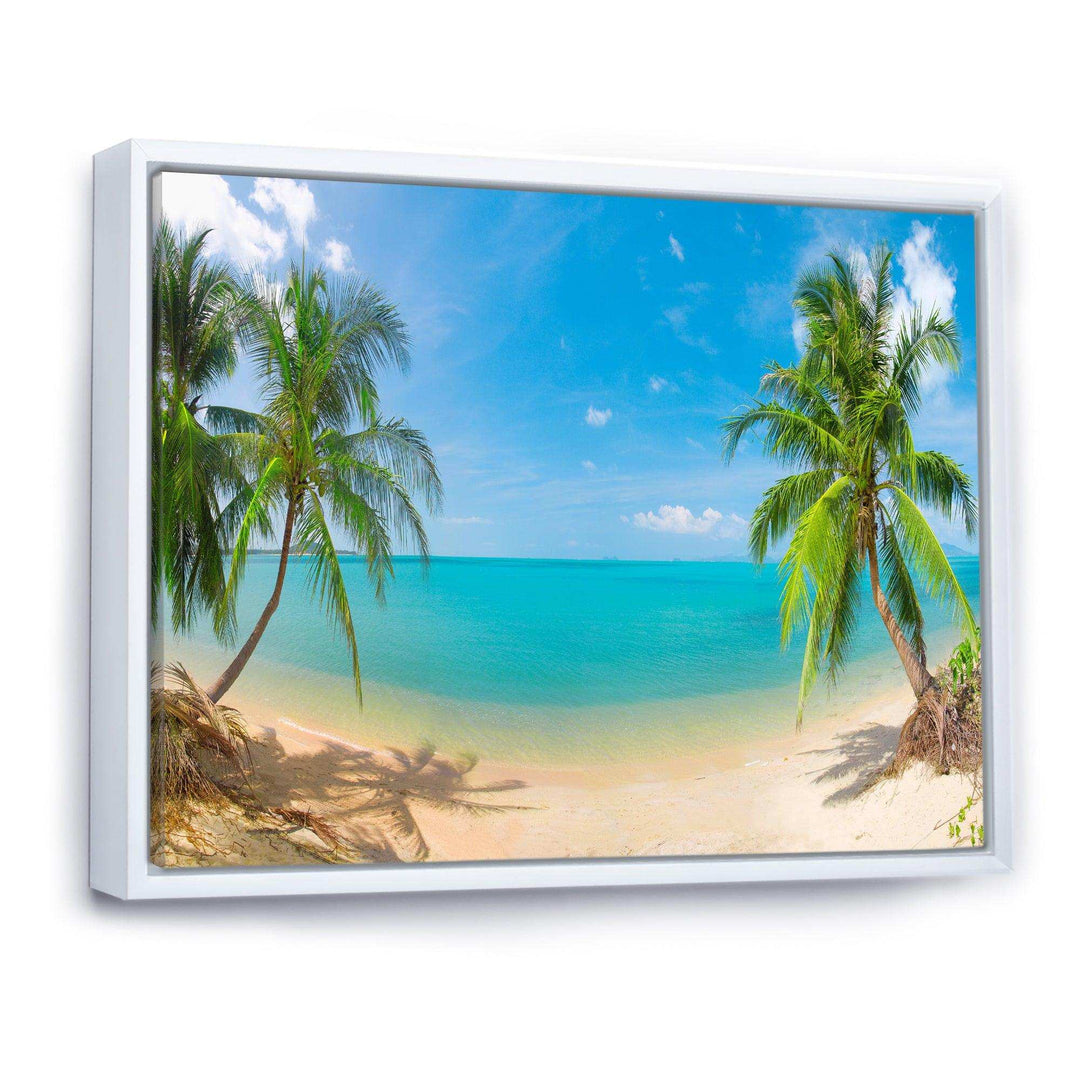 Tropical Beach with Coconut Trees