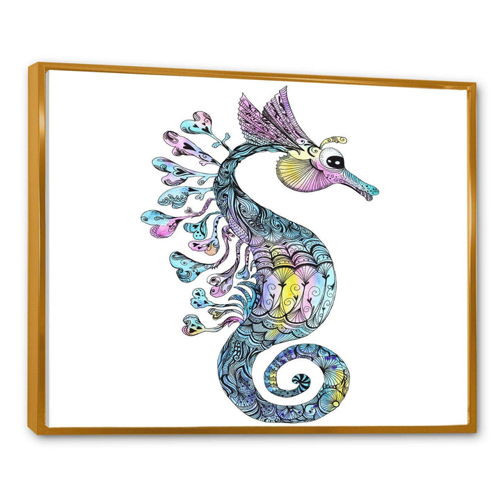 Colorful Seahorse Watercolor