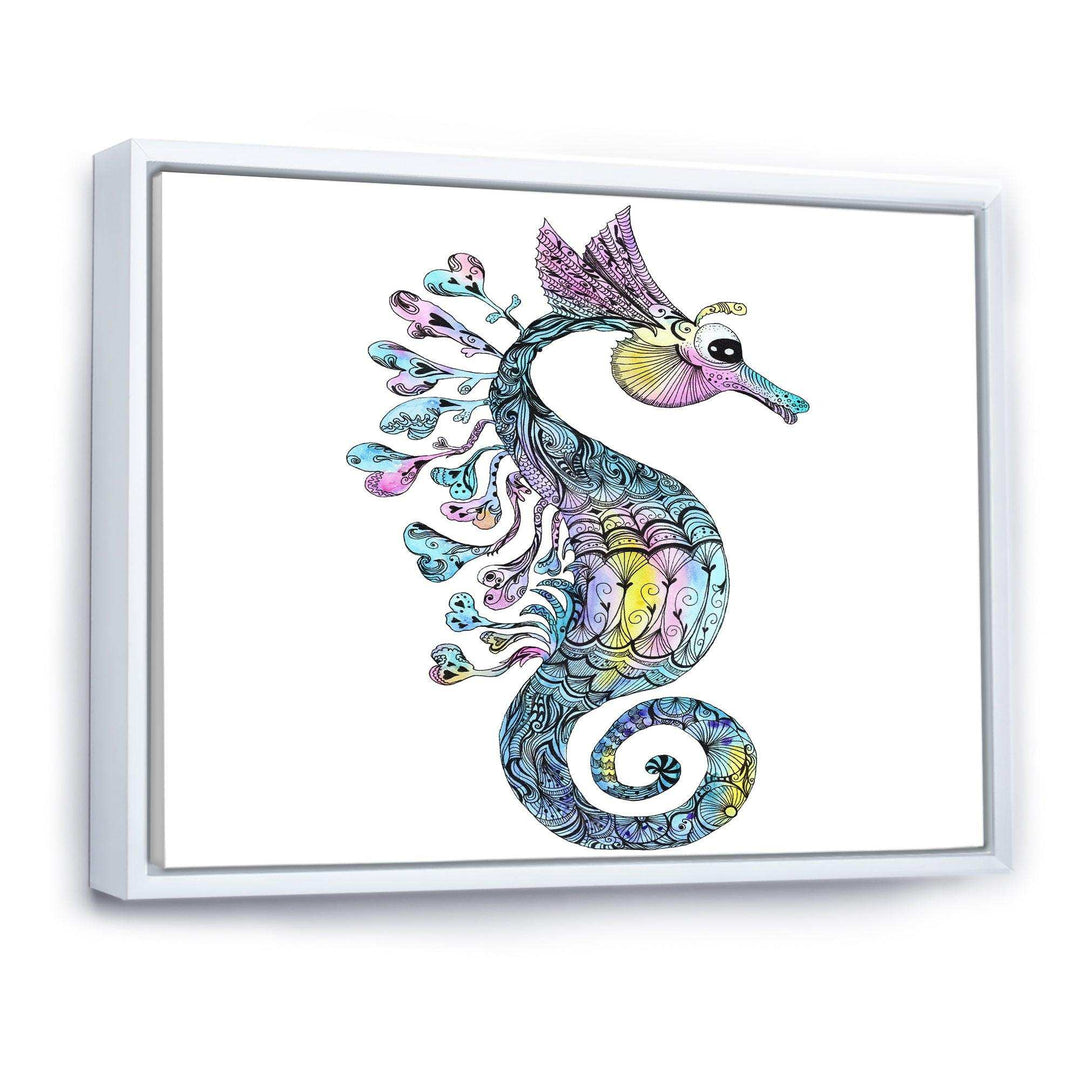 Colorful Seahorse Watercolor