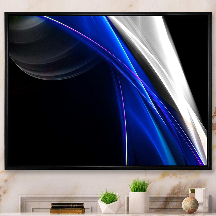 Glittering Blue Pattern - Modern Wall Art Prints