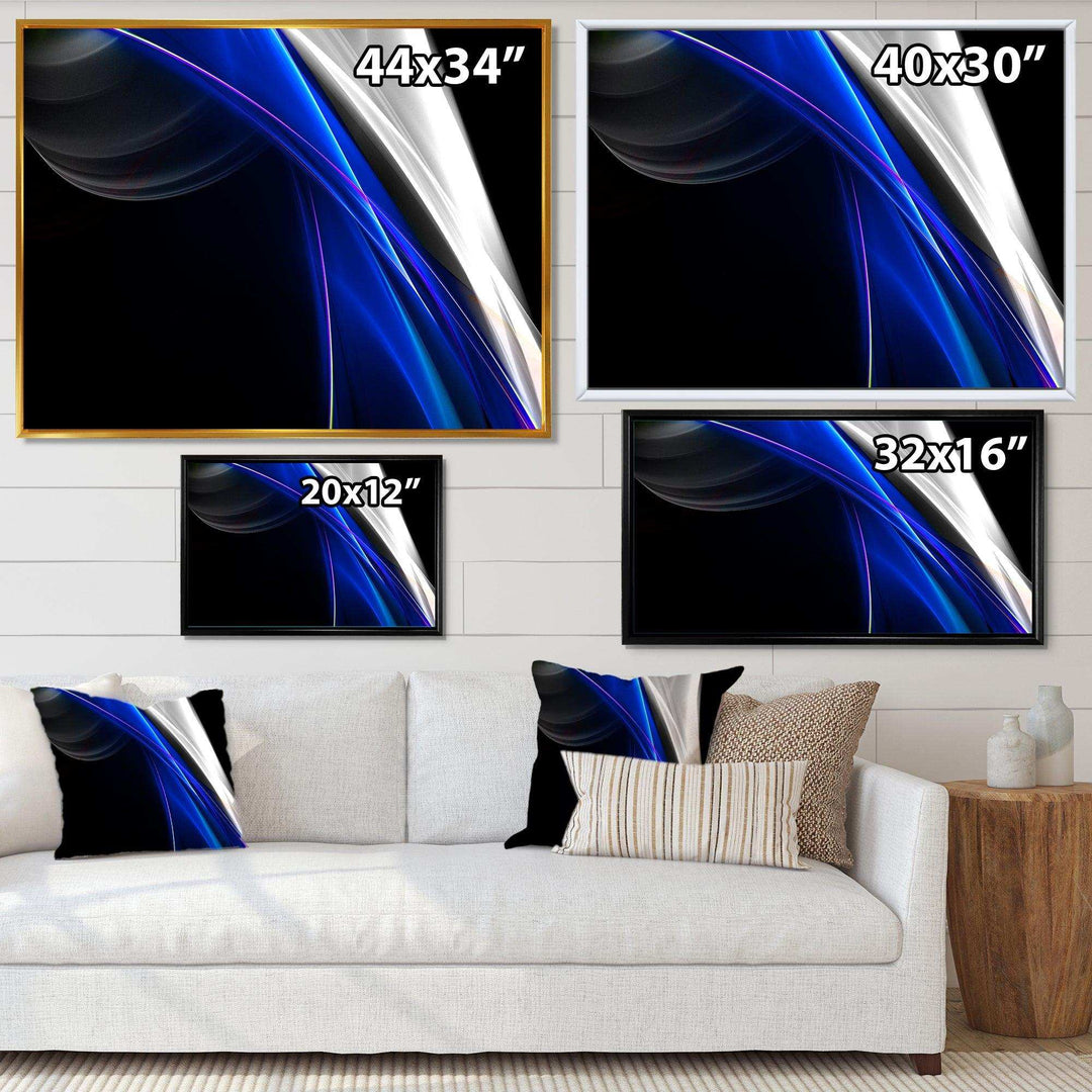 Glittering Blue Pattern - Modern Wall Art Prints