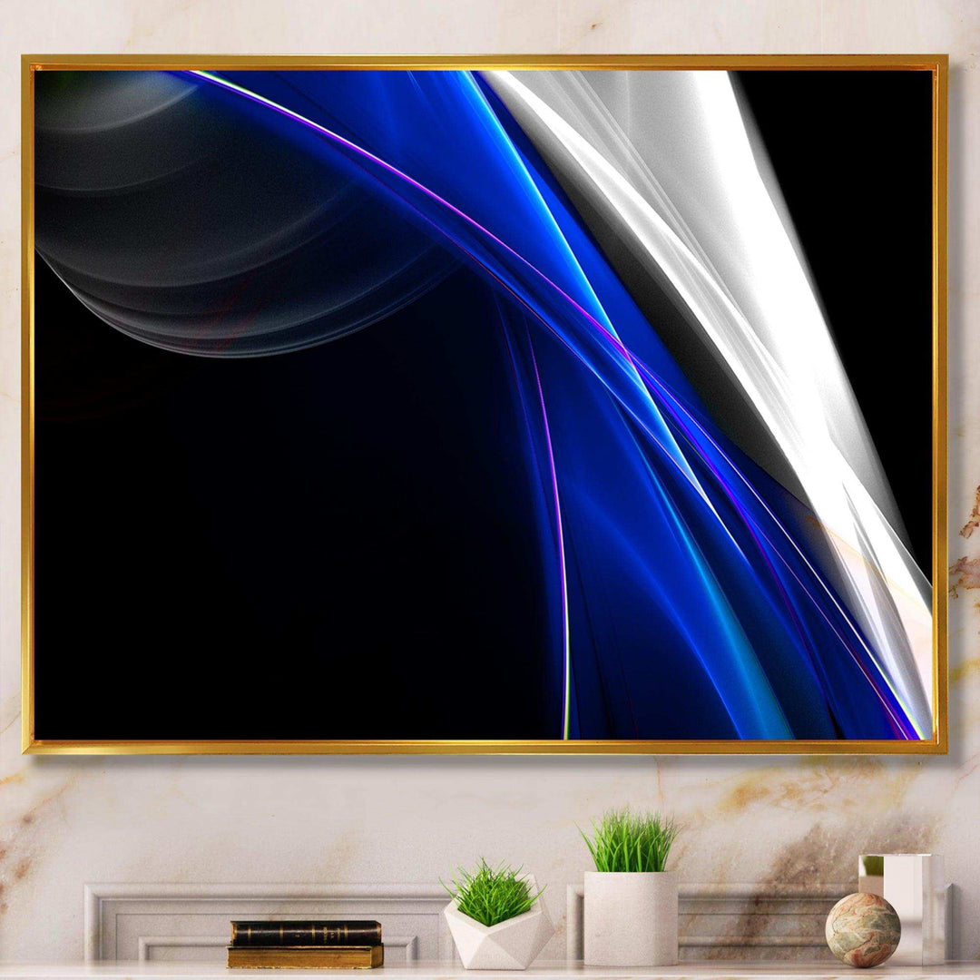 Glittering Blue Pattern - Modern Wall Art Prints