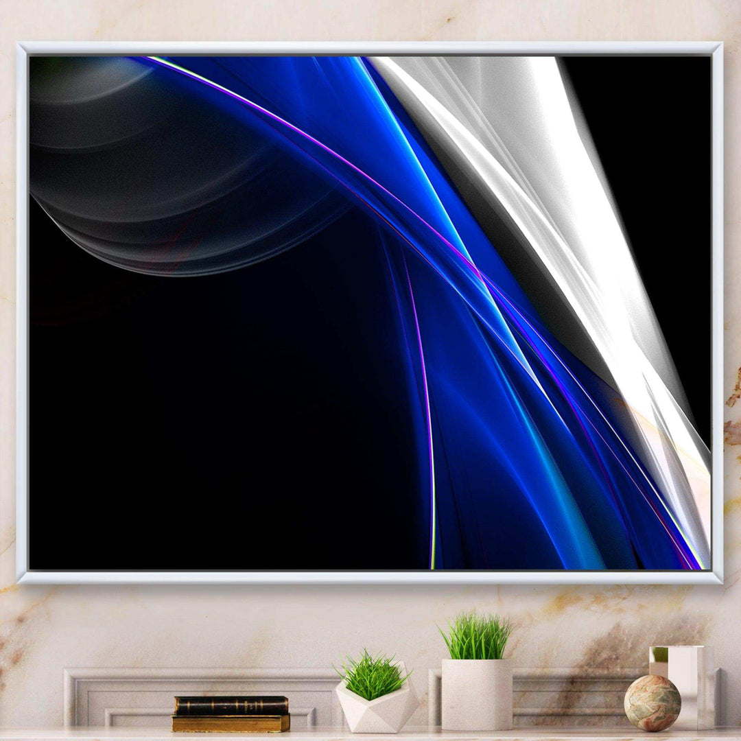 Glittering Blue Pattern - Modern Wall Art Prints
